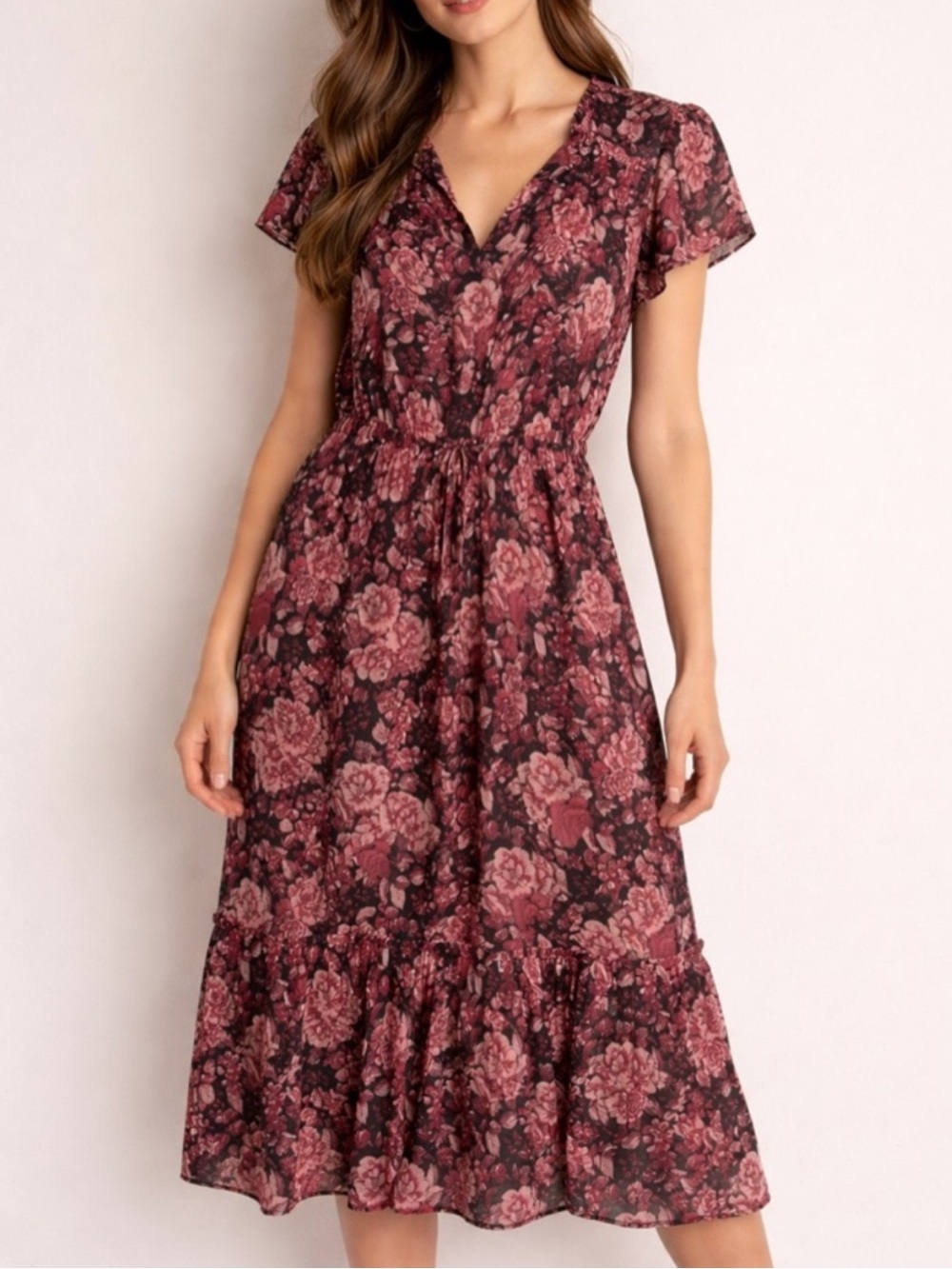 PAIGE Lyndie Floral Dress
